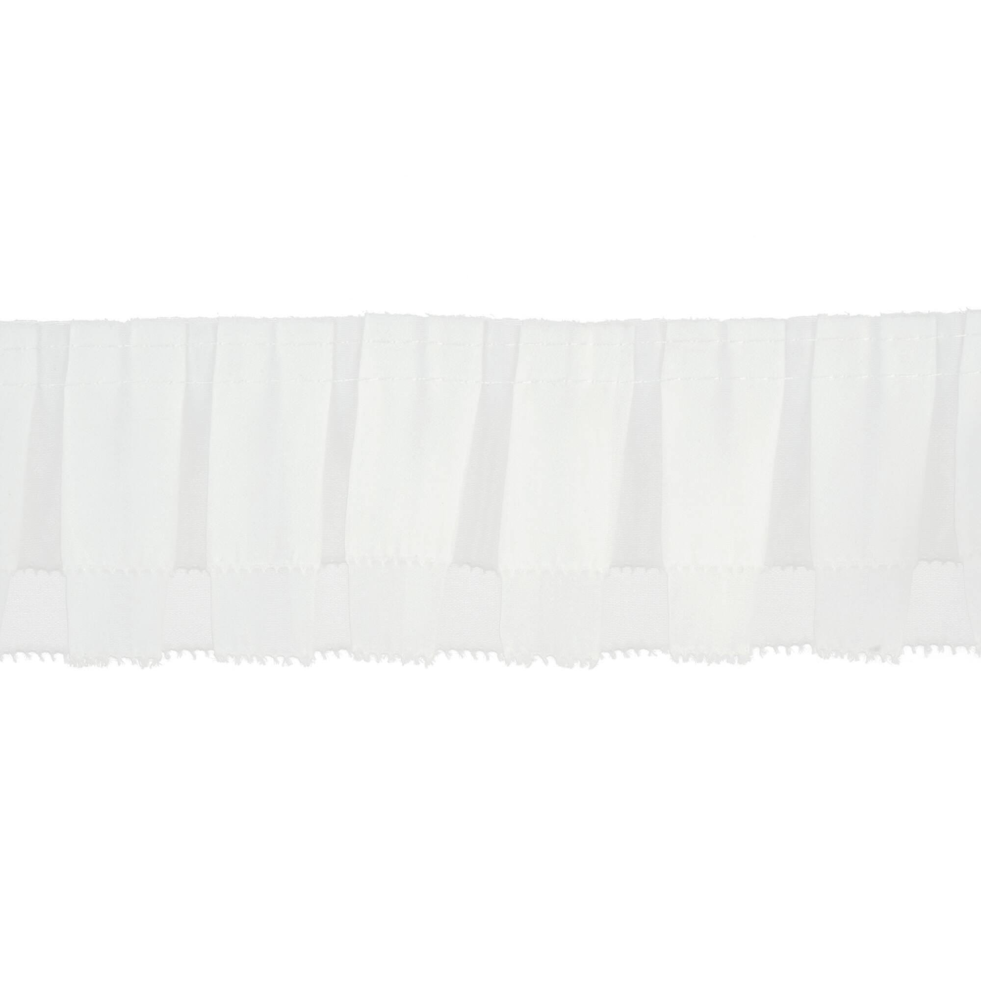 2.25" White Ruffled Trim by Celebrate It®